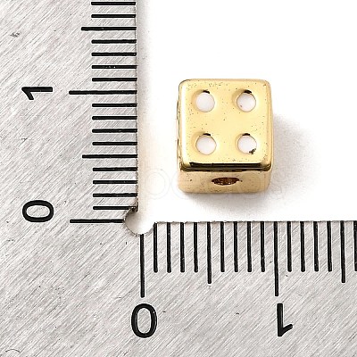 Brass Enamel Beads KK-I360-016G-1
