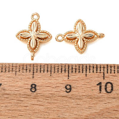 Brass Connector Charms KK-CBAB2E2-01G-1