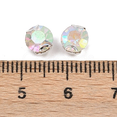 Flat Round Sew on Rhinestone Montee Beads STAS-B107-01C-02S-1