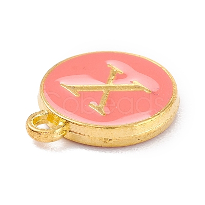 Golden Plated Alloy Enamel Charms X-ENAM-Q437-11X-1