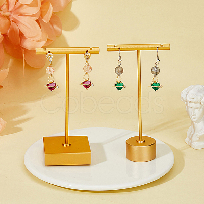 16PCS 8Colors Brass Cubic Zirconia Charms KK-DC0003-70-1