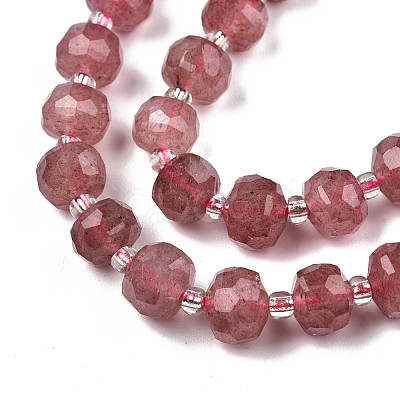 Natural Strawberry Quartz Beads Strands G-N327-08O-1