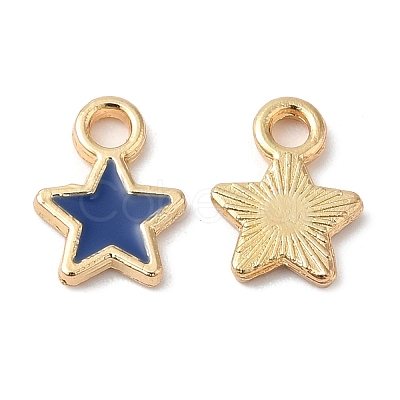 Eco-friendly Alloy Enamel Pendants PALLOY-M212-04G-1