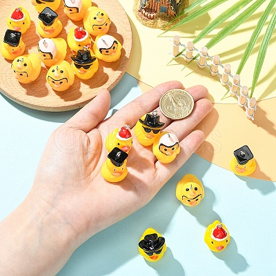 10Pcs 5 Styles Resin Pendants FIND-YW0011-49-1