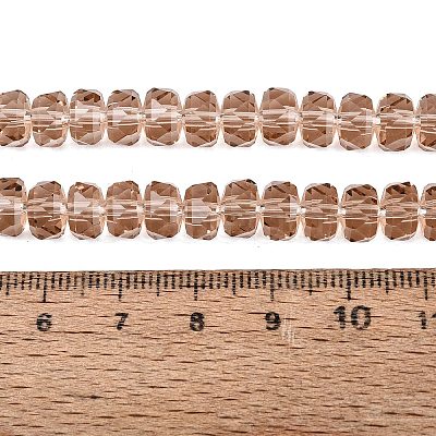 Transparent Glass Beads Strands GLAA-Q114-01A-A13-1