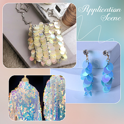 PVC Sequin Pendants KY-WH0083-009D-1