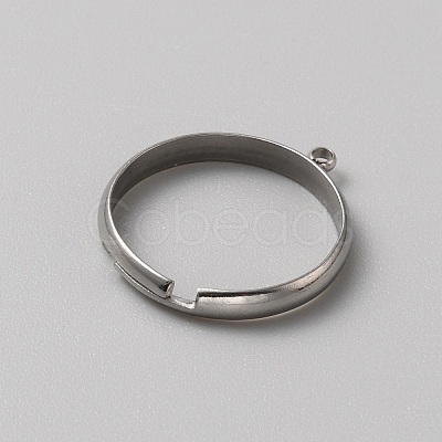 304 Stainless Steel Loop Ring Base FIND-WH0161-31A-P-1