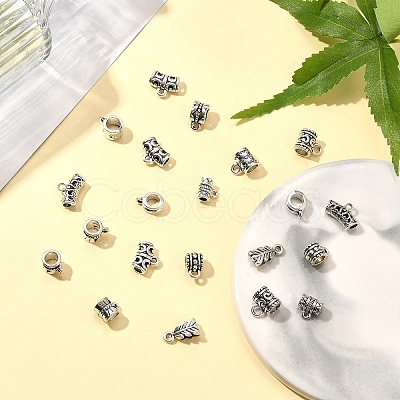 60Pcs 12 Styles Alloy Tube Bails FIND-YW0005-90-1