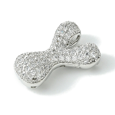 Rack Plating Brass Cubic Zirconia Pendants KK-S378-02P-Y-1