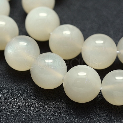 Natural White Moonstone Beads Strands G-P342-02A-12mm-AB-1