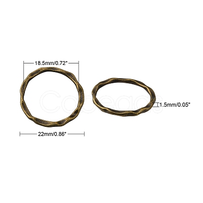 Tibetan Style Linking Rings X-PALLOY-A017-AB-FF-1