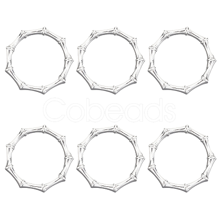 6Pcs Alloy Napkin Rings AJEW-CP0009-05S-1