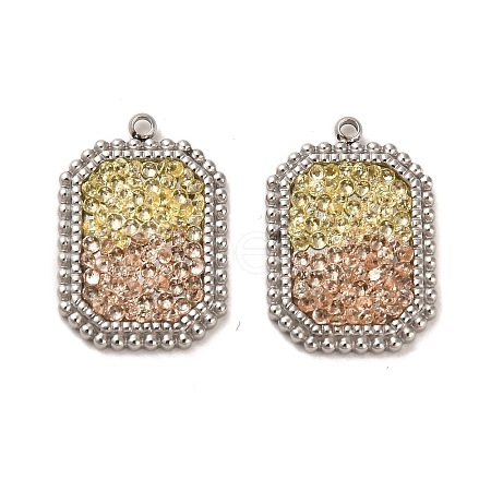 304 Stainless Steel Pendants STAS-L022-087P-1