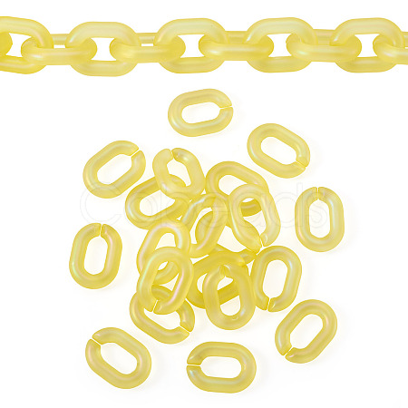 20Pcs Transparent Acrylic Quick Link Connectors OACR-TADJ0001-03K-1