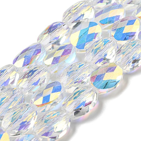 Electroplate Glass Beads Strands EGLA-C003-02-1