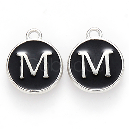 Platinum Plated Alloy Charms X-ENAM-S118-02M-P-1