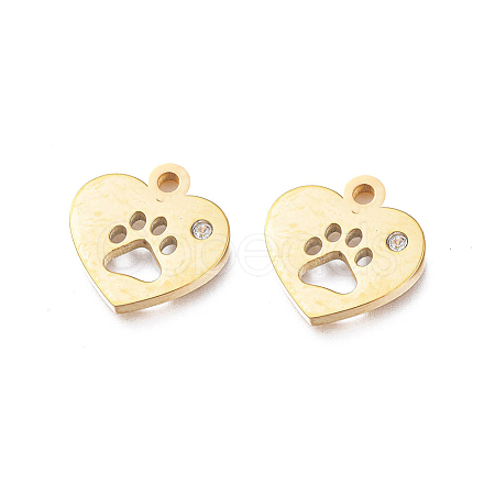 Ion Plating(IP) 304 Stainless Steel Charms STAS-L245-002G-1