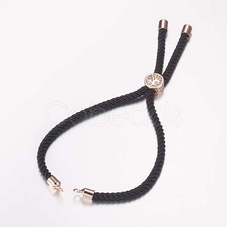 Nylon Twisted Cord Bracelet Making MAK-F019-04RG-1