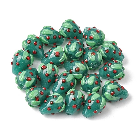 20Pcs Handmade Lampwork Bumpy Beads LAMP-YW0001-81A-1