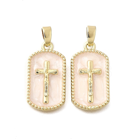 Brass Enamel Pendants X-KK-P336-14G-02-1