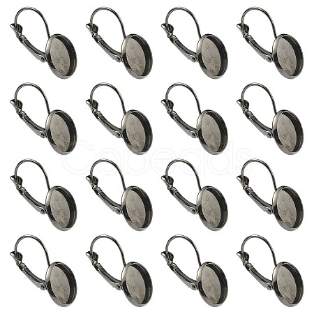 10Pcs Brass Leverback Earring Findings KK-YW0002-21B-1