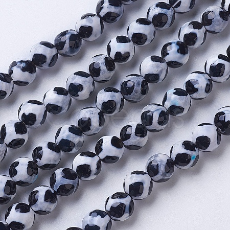 Natural Agate Beads Strands X-G-G752-06-10mm-1