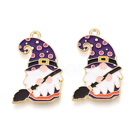 Alloy Enamel Pendants ENAM-T022-01G-1
