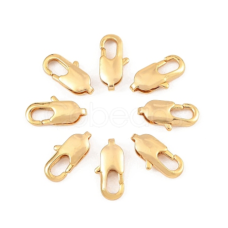SHEGRACE Brass Lobster Claw Clasps XGR0007G-08G-1