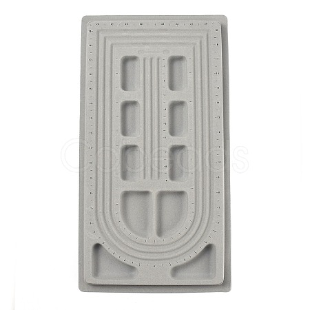 Plastic Necklace Design Board with Flocking TOOL-H001-1-1