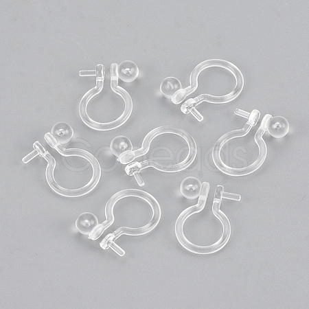 Plastic Clip-on Earring Findings KY-S155-09-1