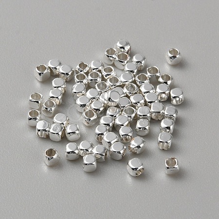Cube Brass Beads KK-WH0081-64A-1