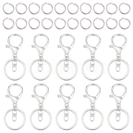 40Pcs Alloy Split Key Rings DIY-DR0001-13-1