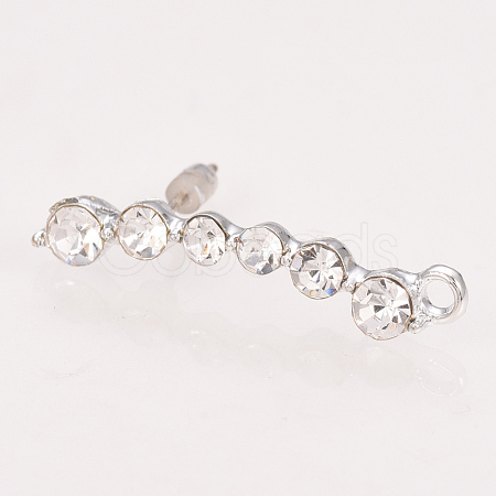 Alloy Stud Earring Findings X-PALLOY-T026-84P-01-1