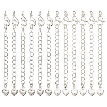 12Pcs 2 Styles  Brass Chain Extender KK-CA0003-75-1