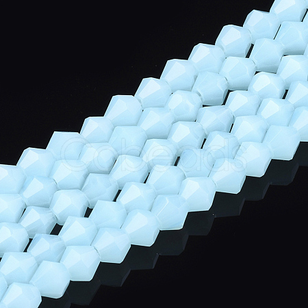 Imitation Jade Glass Beads Strands GLAA-Q080-4mm-A02-1