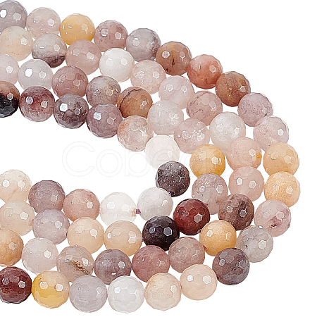 2 Strands Natural Quartz Beads Strands G-NB0005-25B-1