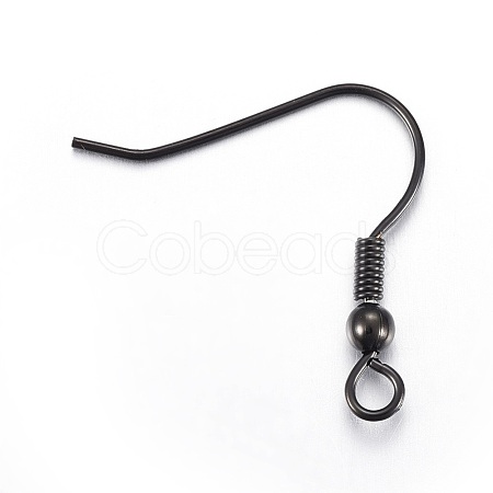 304 Stainless Steel Earring Hooks Ion Plating(IP) STAS-L211-16-B-1