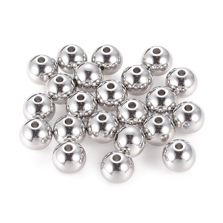 Tarnish Resistant 201 Stainless Steel Beads STAS-R033-8mm-1