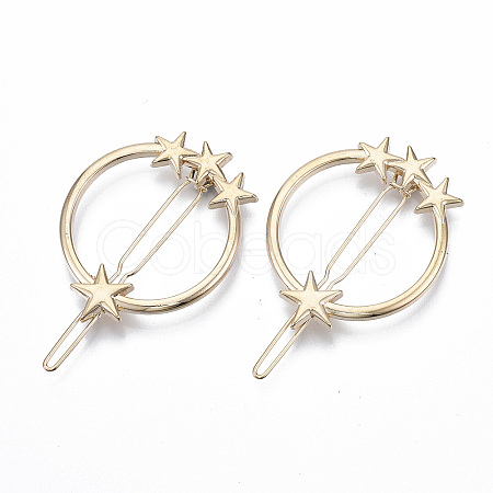 Alloy Hollow Geometric Hair Pin X-PHAR-N005-010G-1