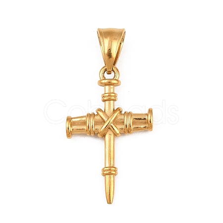 304 Stainless Steel Pendants Ion Plating(IP) STAS-C164-01A-G-1