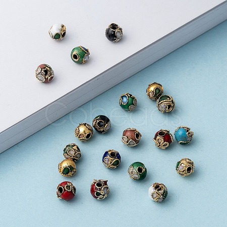 Handmade Cloisonne Beads CLB6mm-M-01-1