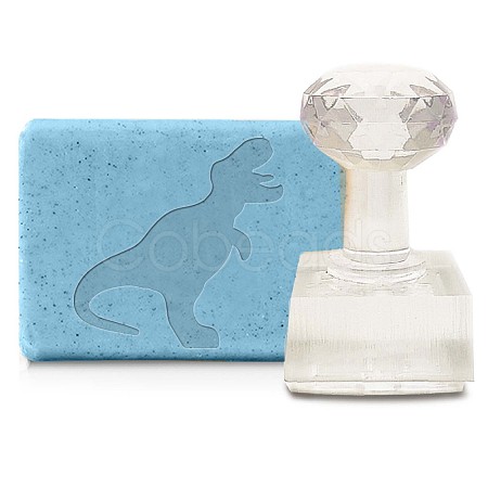 Clear Acrylic Soap Stamps DIY-WH0438-004-1