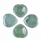 Natural Green Aventurine Thumb Worry Stone, Pocket Palm Stones, for Healing Reiki Stress Relief, Heart Shape, 39~40x39~40x5~6mm