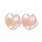 UV Plating Rainbow Iridescent Acrylic Pendants, Glitter, Heart Charm, Light Salmon, 30.5x30x11mm, Hole: 1.8mm