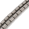 Electroplated Synthetic Non-magnetic Hematite Beads Strands, Frosted, Column, Antique Silver Plated, 3.7~3.8x5.8~5.9mm, Hole: 0.8mm, about 65pcs/strand, 15.75''(40cm)