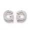 Tarnish Resistant 304 Stainless Steel Charms, Letter, Letter.G, 11x10x0.7mm, Hole: 1mm