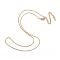 Ion Plating(IP) 304 Stainless Steel Necklaces, Cable Chain Necklaces, Golden, 17.32 inch(44cm)