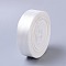 Single Face Satin Ribbon, Polyester Ribbon, Snow, 1 inch(25mm) wide, 25yards/roll(22.86m/roll), 5rolls/group, 125yards/group(114.3m/group)