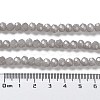 Baking Paint Imitation Jade Glass Bead Strands DGLA-A034-J6MM-A43-5