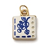 Printing 304 Stainless Steel Pendants STAS-K304-06B-G-1